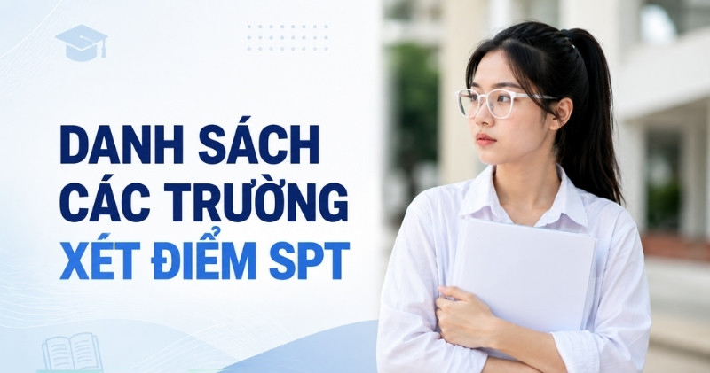 Danh sách các trường xét điểm đánh giá năng lực SPT năm 2026