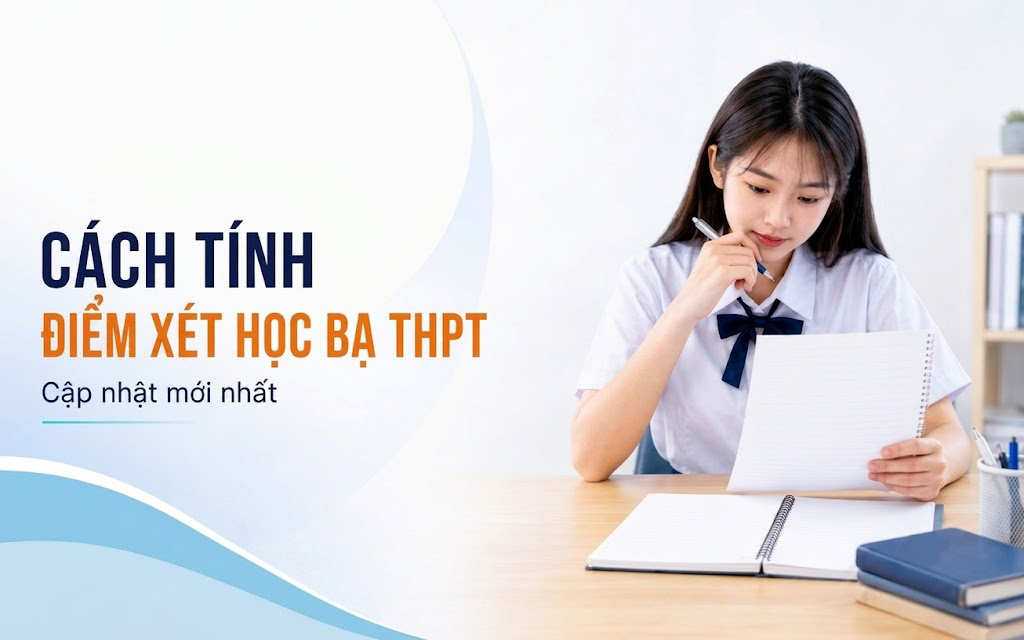 Cách tính điểm xét học bạ THPT năm 2026 mới nhất