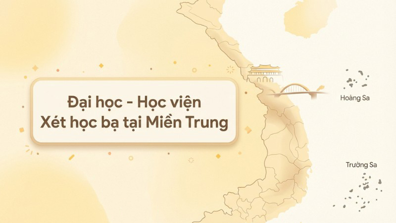 Đại học – Học viện Xét học bạ khu vực miền Trung