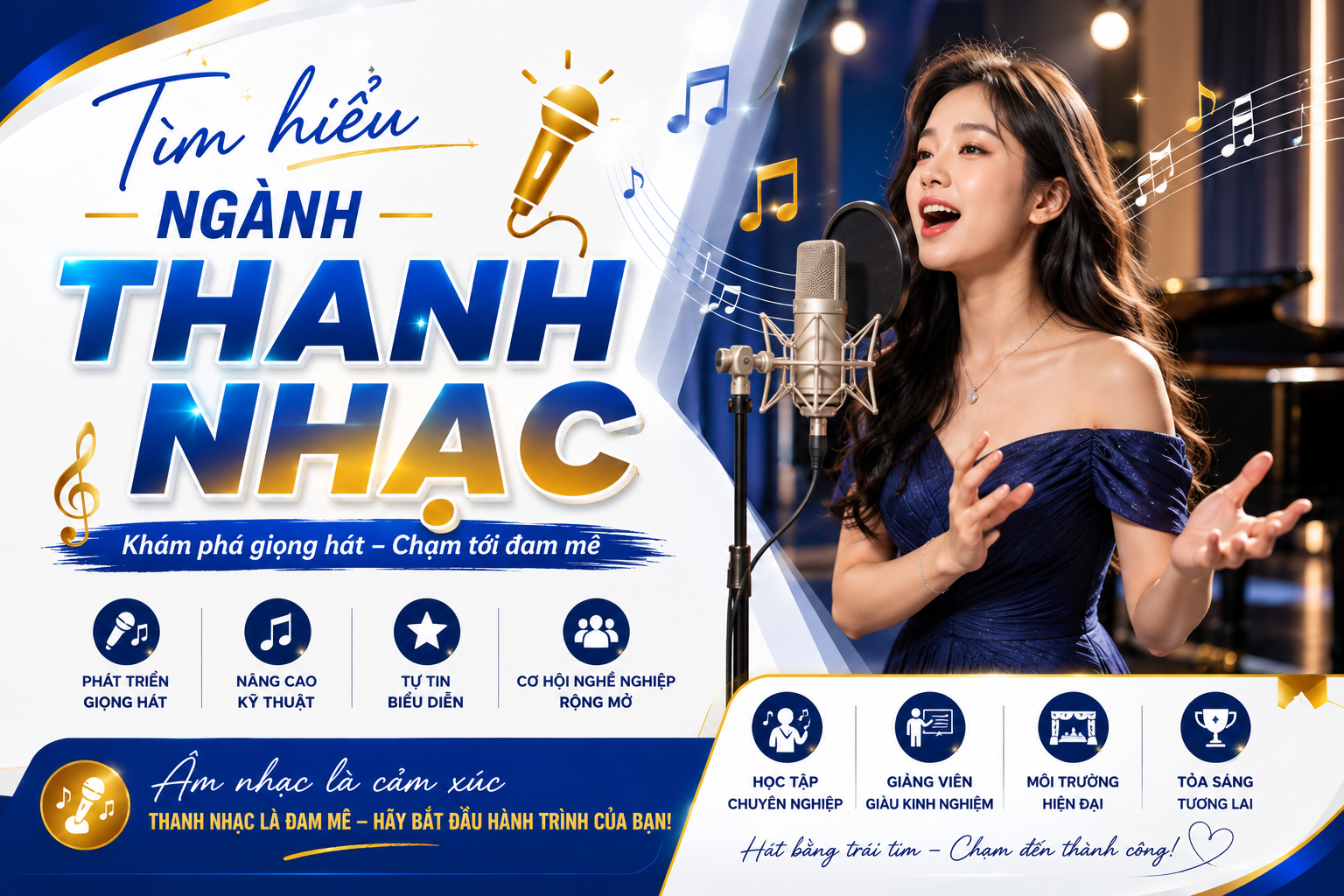 Ngành Thanh nhạc học gì, học trường nào, ra trường làm công việc gì?