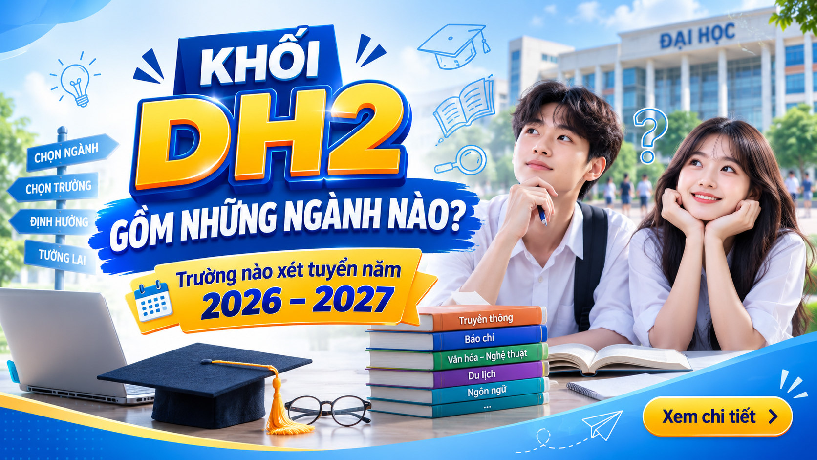 Khối DH2 gồm những ngành nào, trường nào xét tuyển năm 2026 – 2027