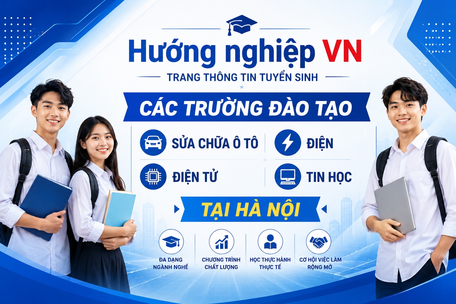 CÁC TRƯỜNG TRUNG CẤP ĐÀO TẠO Ô TÔ, ĐIỆN – ĐIỆN TỬ VÀ CÔNG NGHỆ THÔNG TIN TẠI HÀ NỘI