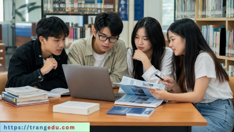 học sinh tìm hiểu các ngành học hot hiện nay