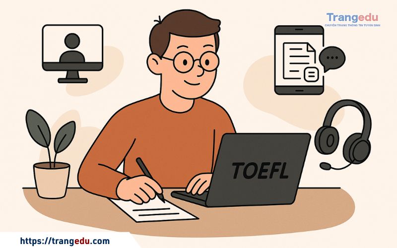 cac hinh thuc thi toefl