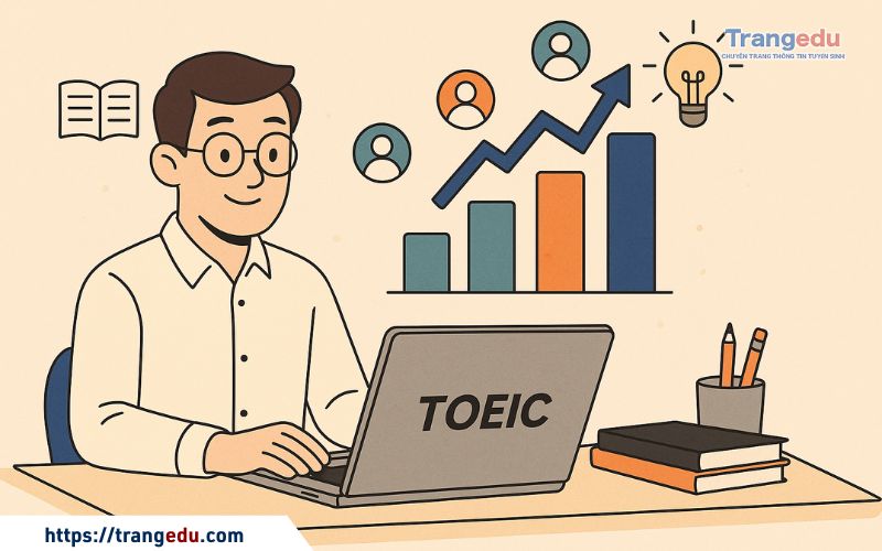 lo trinh hoc va thi chung chi toeic 3 cap do