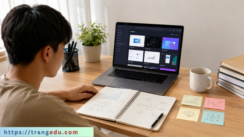 Sinh viên xây portfolio Python sau khi hoàn thành các project học tập