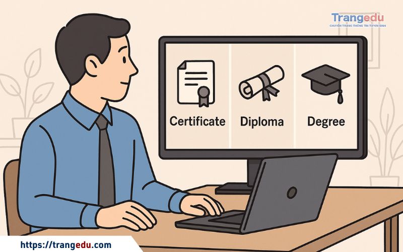 so sanh certificate diploma degree