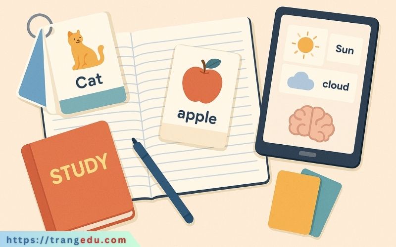 ung dung flashcard trong hoc tap