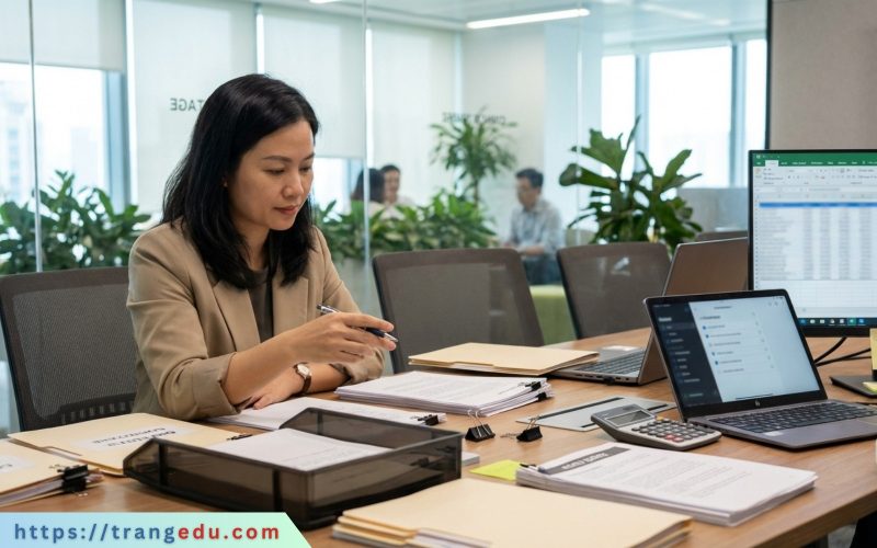 Kế toán trưởng kiểm soát thuế và hồ sơ chứng từ