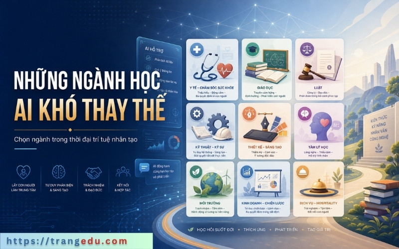 Những ngành học mà AI khó có thể thay thế trong tương lai