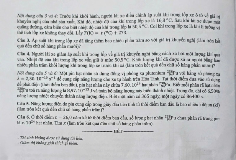 Đề thi Vật lý mã 0211 trang 4