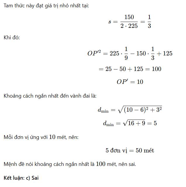 Phần II Câu 4c2 thi Toán THPT 2026